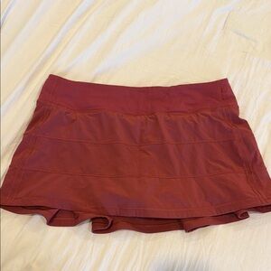 Lululemon burgundy/wine tennis Athletic Skirt size 8